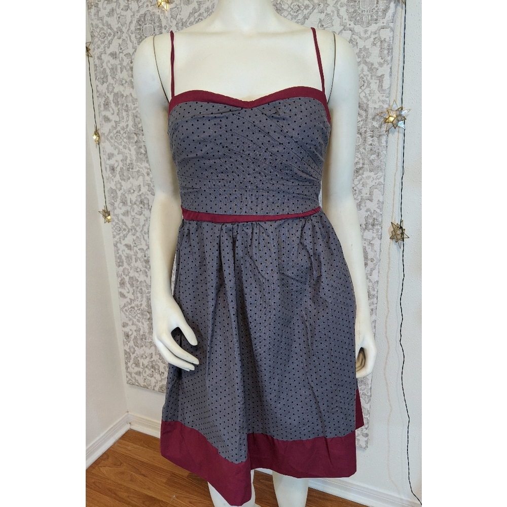 Handmade Vintage Style Pinup Polka Dot Dress - Picture 2 of 8